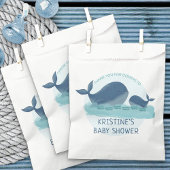 Happy Whales Ocean Thmed Baby shower Bedankzakje