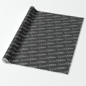 Happy What wrapping paper Cadeaupapier (Uitgerold)