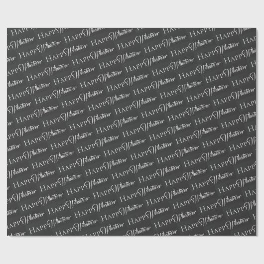 Happy What wrapping paper Cadeaupapier (Vlak)