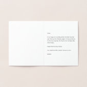 Happy When Skies zijn grijs Valentijn Jubileum Folie Kaarten (Binnen)