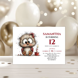 Happy Whimsical animals Party Theme kids birthday Kaart