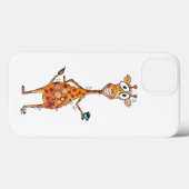 Happy Whimsical-Giraffe Drink koffie Case-Mate iPhone Case (Achterkant (horizontaal))