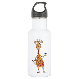 Happy Whimsical-Giraffe Drink koffie Waterfles