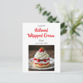 Happy Whipped Cream Day | January 5th Briefkaart (Staand voorkant)