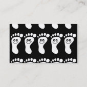 Happy White Feet, Visitekaartje (Achterkant)