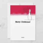 Happy White-kerstKaart uit Sarcastic Snowman Feestdagenkaart (Achterkant)