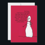 Happy White-kerstKaart uit Sarcastic Snowman Feestdagenkaart<br><div class="desc">Fijne Kerstmis van Texas. Fun voor vrienden en familie in het "bevroren noorden".</div>