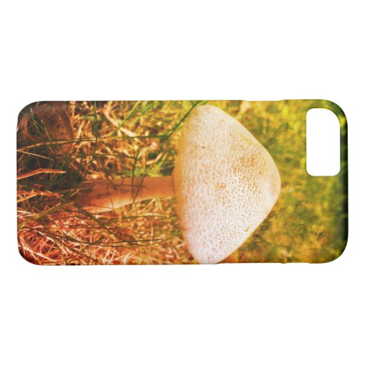 Happy White Natural Mushroom Case-Mate iPhone Case (Achterkant (Horizontaal))