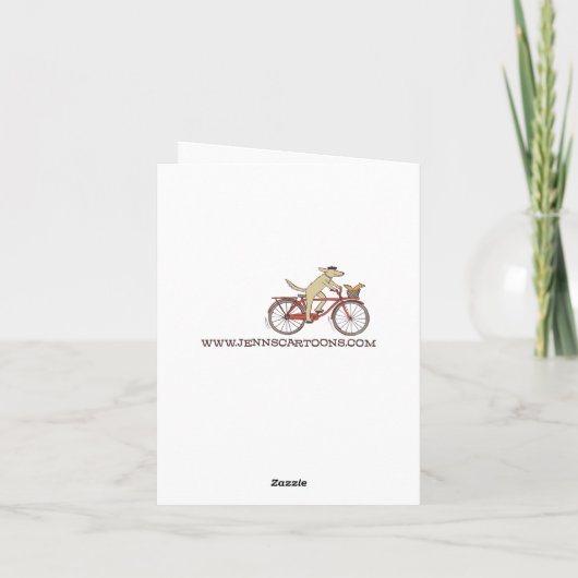 Happy White Pomeranian met aangepaste tekst Kaart (Achterkant)