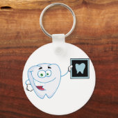 Happy White Tooth Sleutelhanger (Voorkant)