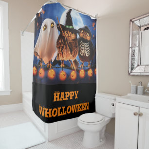 Happy Wholloween Douchegordijn