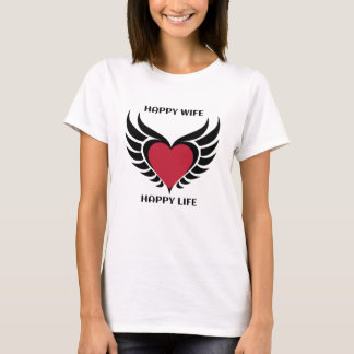 Happy Wife Happy Life - Hart met WingsT-Shirt T-shirt