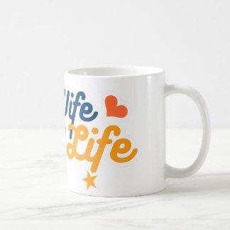 HAPPY WIFE, HAPPY Life Mok: Klassiek Koffiemok