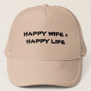Happy Wife = Happy Life Trucker Pet