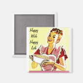 Happy Wife Magneet (Voorkant / Achterkant)