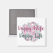 Happy Wife Magneet (Voorkant / Achterkant)