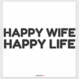 Happy Wife Sticker