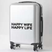 Happy Wife Sticker (Koffer)