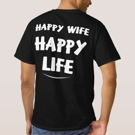 Happy Wife T-shirt (Achterkant)