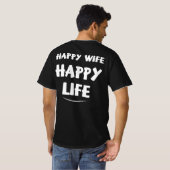 Happy Wife T-shirt (Achterkant volledig)