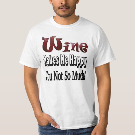 Happy Wine Shirt (Voorkant)
