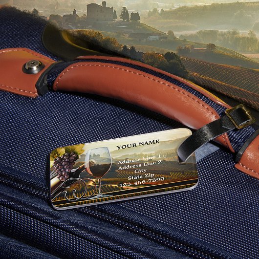 Happy Wine ThMED Cheers Bagagelabel