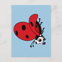 Happy Wings Ladybug Briefkaart