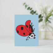 Happy Wings Ladybug Briefkaart (Staand voorkant)
