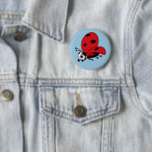 Happy Wings Ladybug Button (In situ)