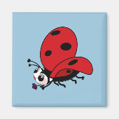 Happy Wings Ladybug Magneet (Voorkant)