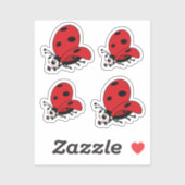 Happy Wings Ladybug Sticker (Vel)