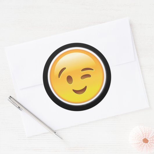 Happy Wink Eyes Emoji stickers (Envelop)