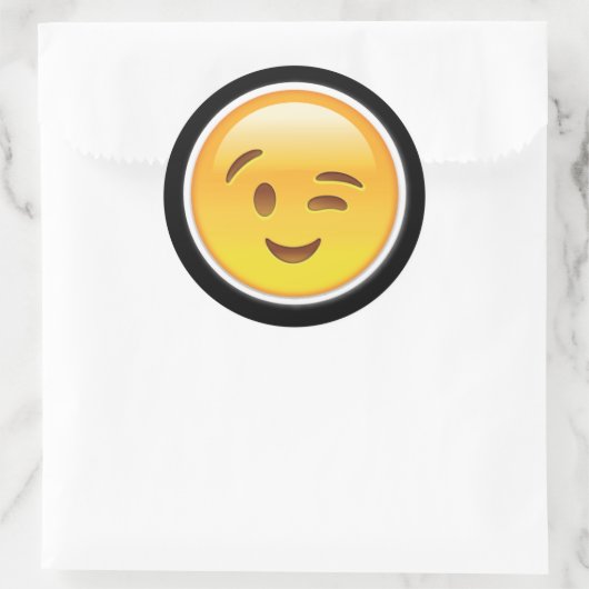 Happy Wink Eyes Emoji stickers (Tas)
