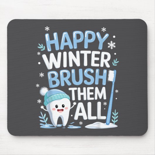 Happy Winter Bruhem All Teeth Dental Dentist Chris Muismat (Voorkant)