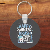 Happy Winter Bruhem All Teeth Dental Dentist Chris Sleutelhanger (Voorkant)