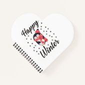 Happy Winter, Cute Penguin Notitieboek (Voorkant)