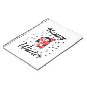Happy Winter, Cute Penguin Notitieboek (Linkerzijde)