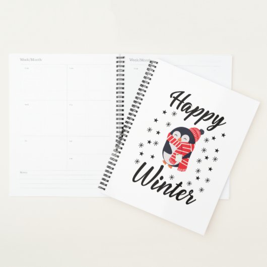 Happy Winter, Cute Penguin Planner (Display)