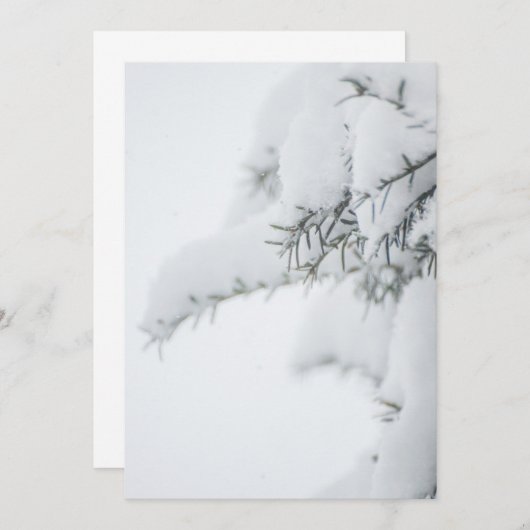 Happy Winter Day Bedankkaart (Voorkant / Achterkant)