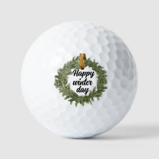 Happy Winter Day Golfballen