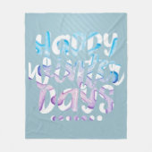 Happy Winter Days Fleece Blanket (Voorkant)