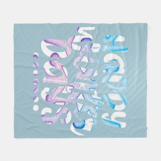 Happy Winter Days Fleece Blanket (Voorkant (Horizontaal))