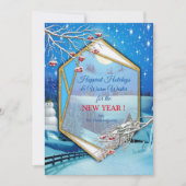 Happy Winter Feestdagen Kaart (Voorkant)