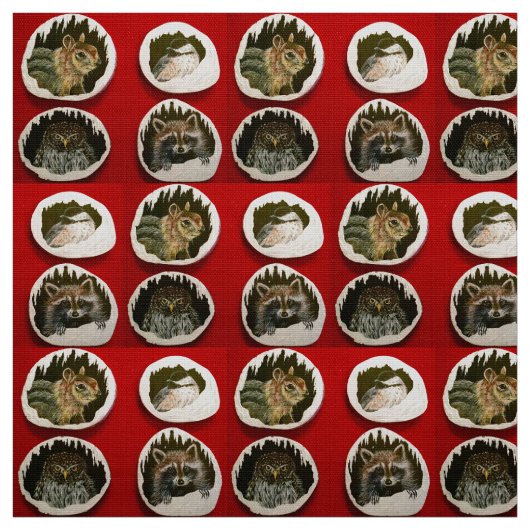 Happy Winter Friends Stof (Swatch)