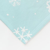 Happy Winter Fun Boston Terrier met rode sjaal Fleece Deken (Hoek)