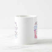 Happy Winter Hete Cacao en Fuzzy Sokken Koffiemok (Center)