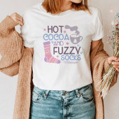 Happy Winter Hete Cacao en Fuzzy Sokken T-shirt