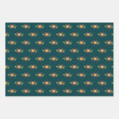 Happy Winter Holiday Snowy Fairy Tale with Santa Inpakpapier Vel (Voorkant 3)