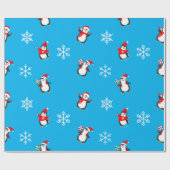 Happy Winter Holiday Wrapping Paper Cadeaupapier (Vlak)