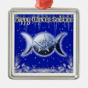 Happy Winter Solstice 2 Tree Ornament Squent